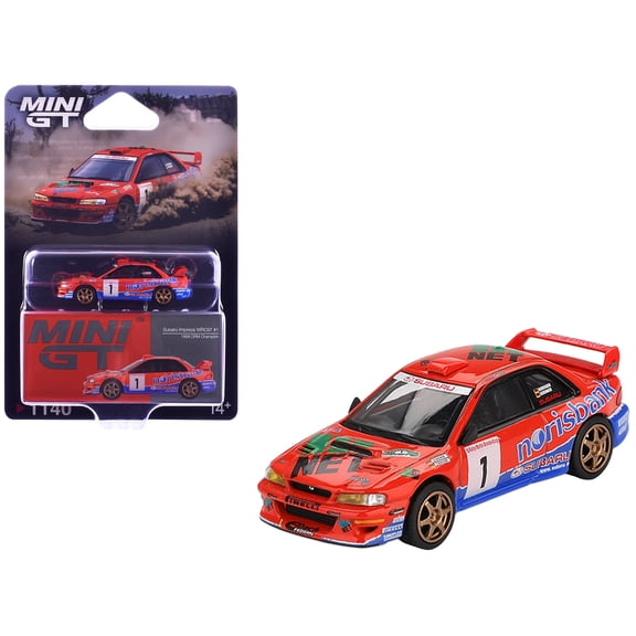 Subaru Impreza WRC97 #1 "Deutsche Rallye Meisterschaft (DRM)" (1999) Limited Edition 1/64 Diecast Model Car by Mini GT