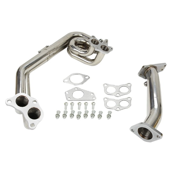Subaru Impreza WRX/STI Exhaust Header 08-14, 2.0L/2.5L EJ20/EJ25 H4, Stainless Steel, Polished Finish, OEM: MT001050, Direct Fit