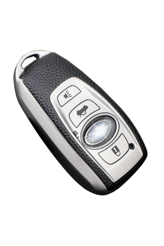 for Subaru Key Fob Cover, Premium Soft TPU Leather Full Cover Protection Key Fob Case for Subaru Forester Outback BRZ Legacy CrossTrek Smart Key Protector Keychain