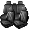 thumbnail image 1 of for Subaru Outback 2013 Car Seat Cover, Black Car Seat Covers, Premium Leather Full Set of 5 Seats Anti-Slip Backing Protect and Upgrade Seats, Airbag-Compatible, 1 of 9