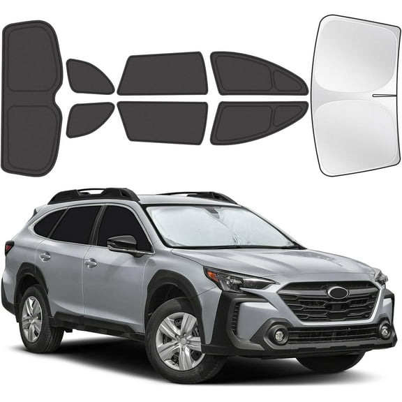 for Subaru Outback 2020-2025 Car Window Shades, 8pcs Privacy Sun Shade Set for Front Windshield Side and Rear Windows, Full Window Covers Keeps vehicle Cool for Camping Napping