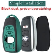 for Subaru key fob cover case with keychain,Texture Soft TPU key case/skin,4-Buttons fit BRZ Legacy Outback Ascent Crosstrek Forester WRX Remote Key Vehicle Accessories