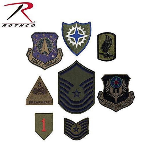 Subdued - Assorted Military Sew On Patches 100 Pack