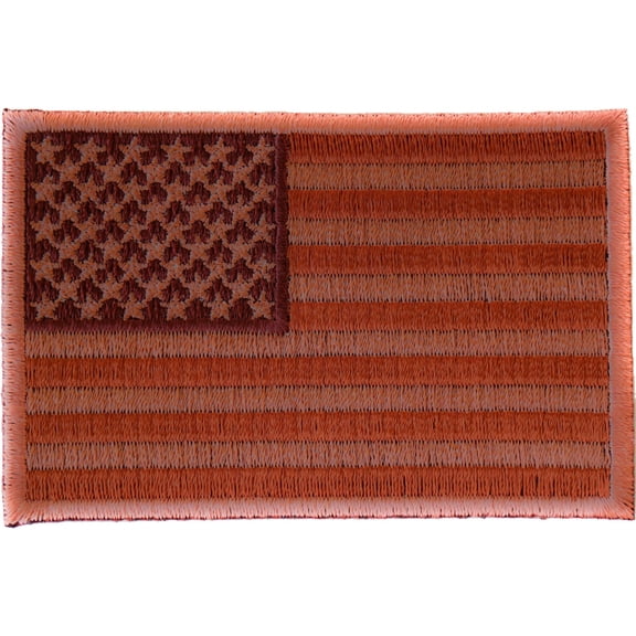 Subdued Brown US Flag Patch