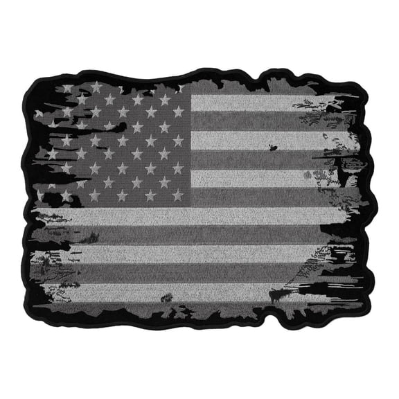 Subdued & Distressed American Flag Patch, Small Size