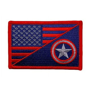 Khaki & Black American Flag Velcro Patch 