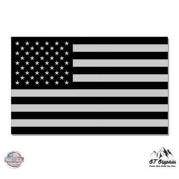 Subdued Flag USA Military Tactical - 8" Vinyl Sticker - For Car Laptop I-Pad - Waterproof Decal