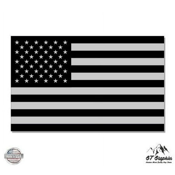 Subdued Flag USA Military Tactical - 8" Vinyl Sticker - For Car Laptop I-Pad - Waterproof Decal