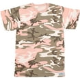 thumbnail image 1 of Subdued Pink Camouflage Short Sleeve T-Shirt with ARMY UNIVERSE Pin - Size X-Large (45"-49"), 1 of 5