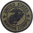 thumbnail image 1 of subdued - us marine corps sew on patch with usmc emblem 3 in., 1 of 2