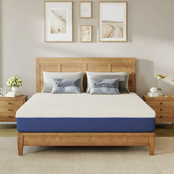 Subfun 10" Twin Gel Memory Foam Mattress,Mattress in a Box, Cooling & Medium Firm Support, CertiPUR-US Certified Foam