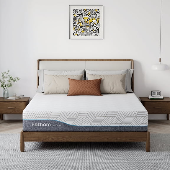 Subfun 12" King Mattress Removable Cover Memory Foam Mattress, Firm, CertiPUR - US® Certified Foam