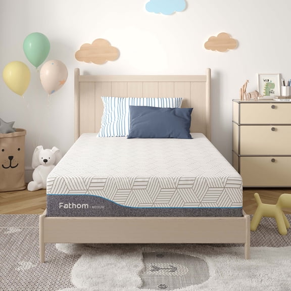 Subfun 6" Twin Mattress Removable Cover Memory Foam Mattress, Firm, CertiPUR - US® Certified Foam