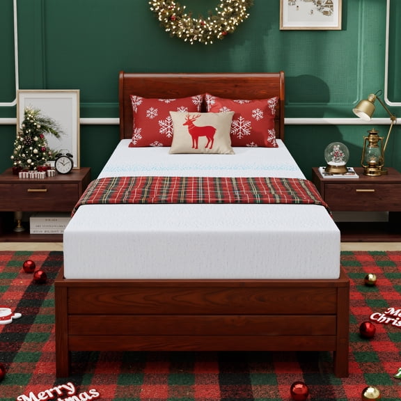 Subfun 6 inch Twin Memory Foam Mattress, Bamboo Charcoal Cooling, CertiPUR-US Certified, Bed-in-a-Box