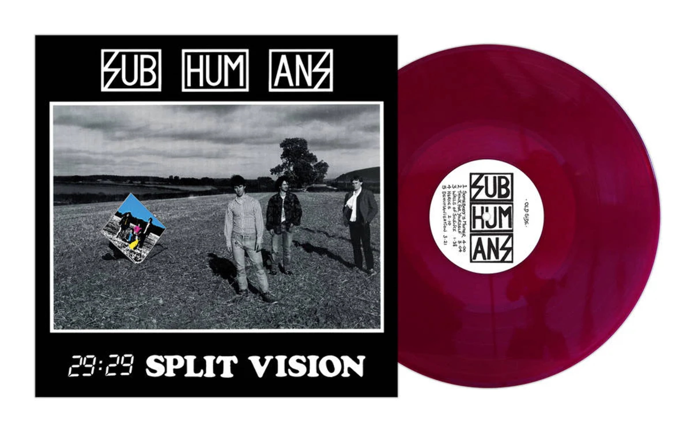 Subhumans / 29:29 Split Vision - LP RED