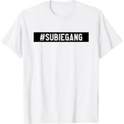 Subie Gang black and white jdm car lover T-Shirt