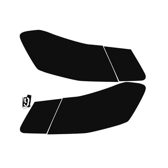 Subject 9 - Fits: Mercedes E-Class 200 250 350 500 550 63 Pre-Cut Vinyl Overlay Tint Taillight Covers Plus (2010 2011 2012 2013 2014 2015 2016) DARK