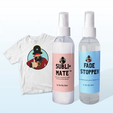 Subli+Mate Fade Stopper Sublimation Spray and Pre-wash Combo Pack, 2 x 7oz