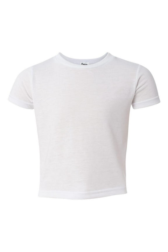 - Toddler Polyester Sublimation Tee - 1310 - White - Size: 2T