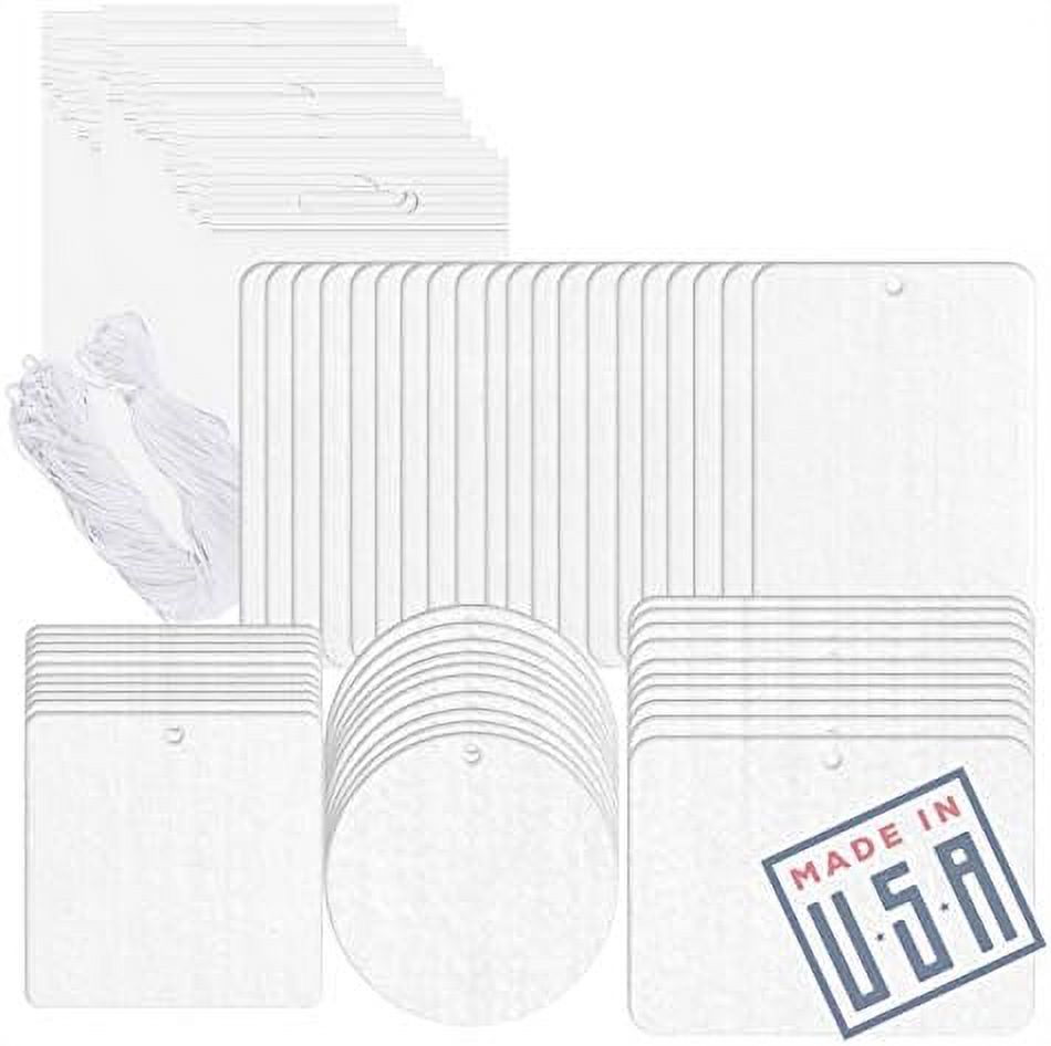 Sublimation Air Freshener Blanks 50 Pack Starter Kit 100 Polyester