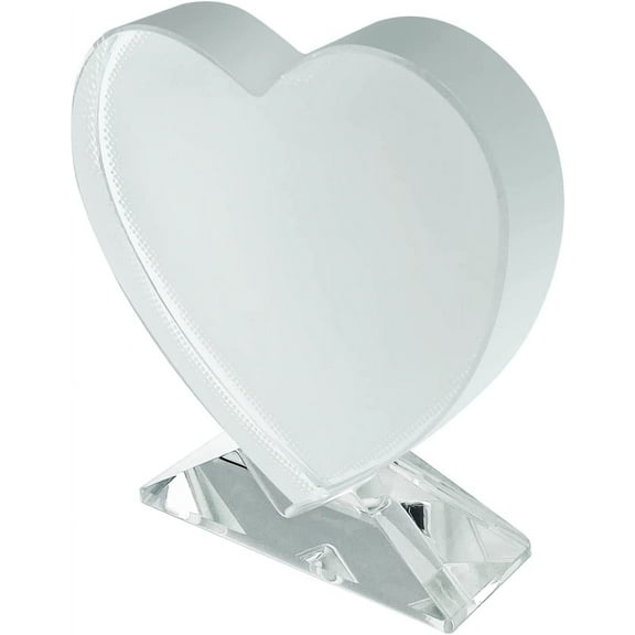 Sublimation Blanks Crystal Tabletop Decor Decorative Signs Plaques Custom Photo Frame DIY Picture Frame (Blank - Heart)