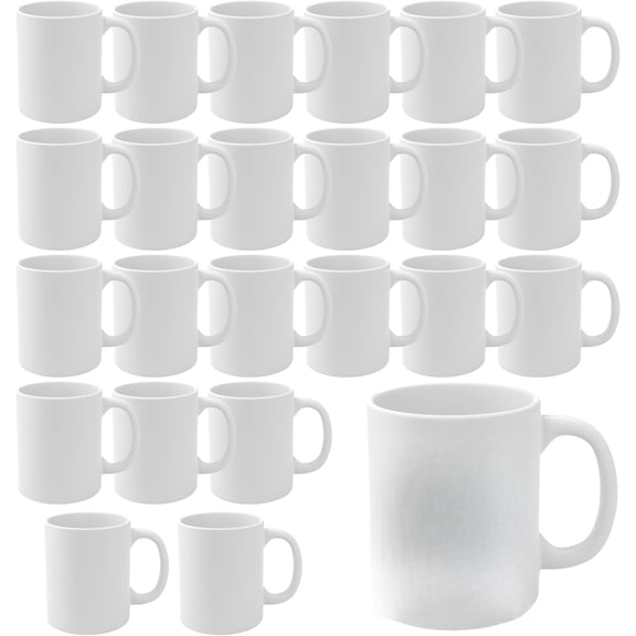 Sublimation Blanks Dishwasher White Ceramic Coffee Mugs  Blank Ceramic Classic Drinking Cup Mug For Milk Tea Cola Water