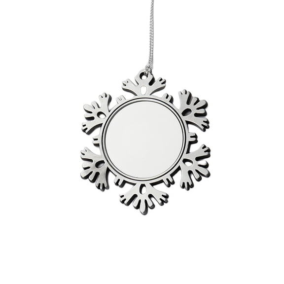 Sublimation Blanks Metal Christmas Pendants,5 PCS Personalized Sublimation Pendant Blank Bulk Snowflake Christmas Ornaments Discs Supplies for DIY Christmas Tree Decoration Window Wall Hanging Decor