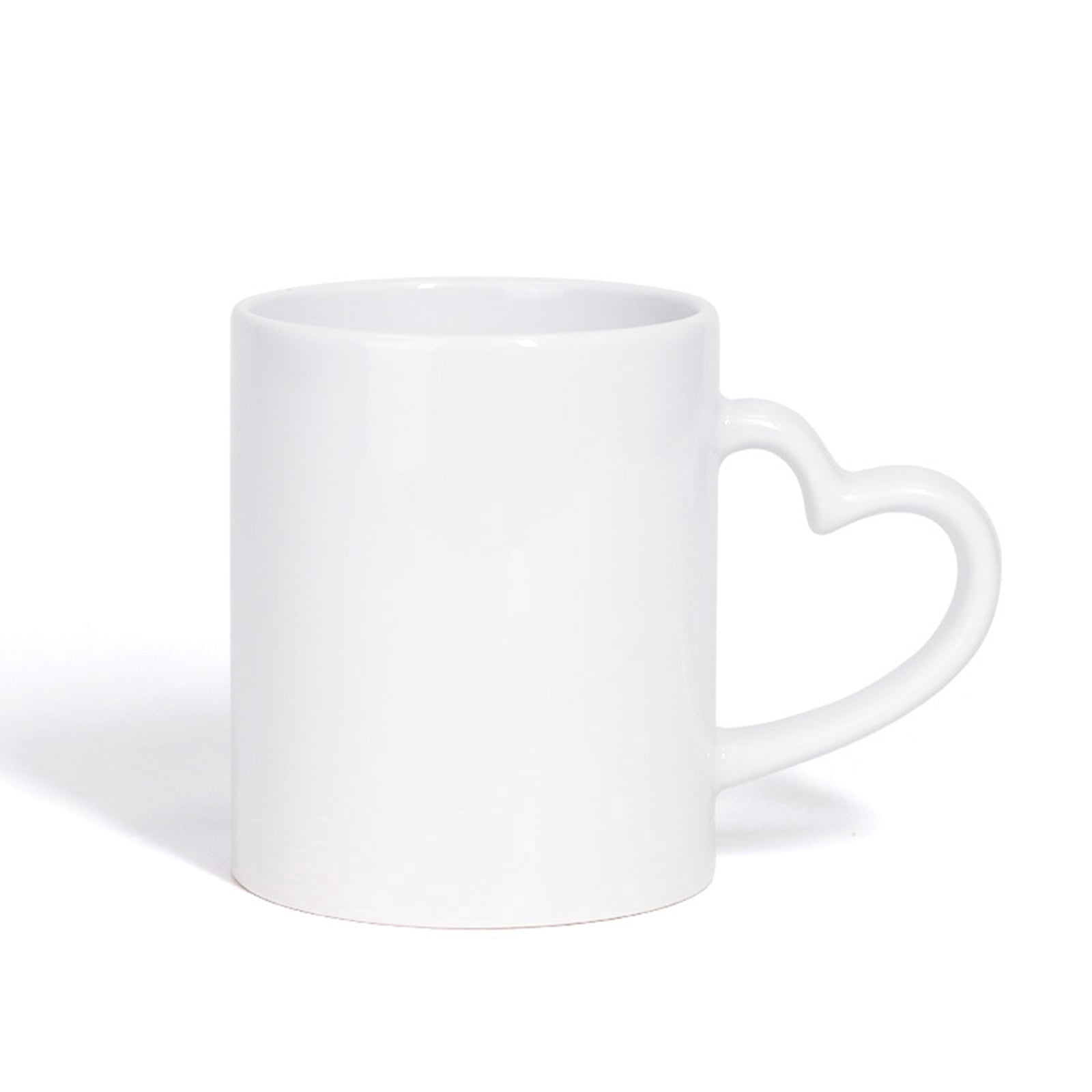 Sublimation Coffee Mugs 11 oz Porcelain Coffee Mug, Classic Heart Handle Ceramic  Cup Blank for Latte Cappuccino Tea, Soup, Tea, Milk (Blank, 11 oz) -  Walmart.com