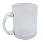 Sublimation Glass Frosted Blank Gift Mug 11 ounces 1 piece Heat Thermal Coating Transfer dye Diswashable Microwave Safe