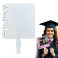 thumbnail image 1 of Sublimation Graduation Fan Blanks – 11.8"x7.9" White MDF (3mm Thick), Heat Transfer Coated for DIY Class of 2025 Keepsakes & Party Decor, 1 of 9