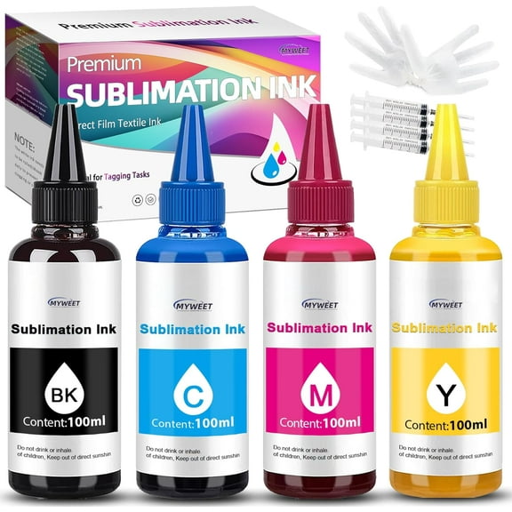 Sublimation Ink 400ML - Compatible for Epson ET2800 ET2400 ET4800 XP15000 ET2720 ET2760 ET2803 ET2850 ET3760 Inkjet Printers