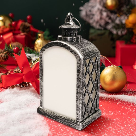 Sublimation LED Christmas Lantern Night Light, Heat Transfer Printable USB Lantern Lamp, Custom Holiday Table Decor for Home Bedroom Party for DIY Users