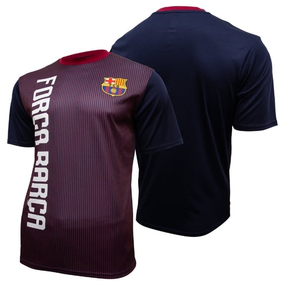 Sublimation Logo FC Barcelona Official Licensed Poly Soccer Jersey - Medium [Add Custom Name/Number]