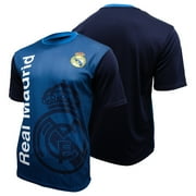 Sublimation Logo Real Madrid Official Licensed Poly Soccer Jersey - Navy, X-Large