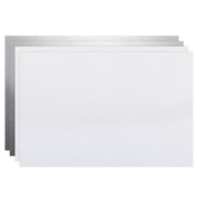 Uxcell 4Pcs Sublimation Metal Blanks 200x150x0.4mm Aluminum White