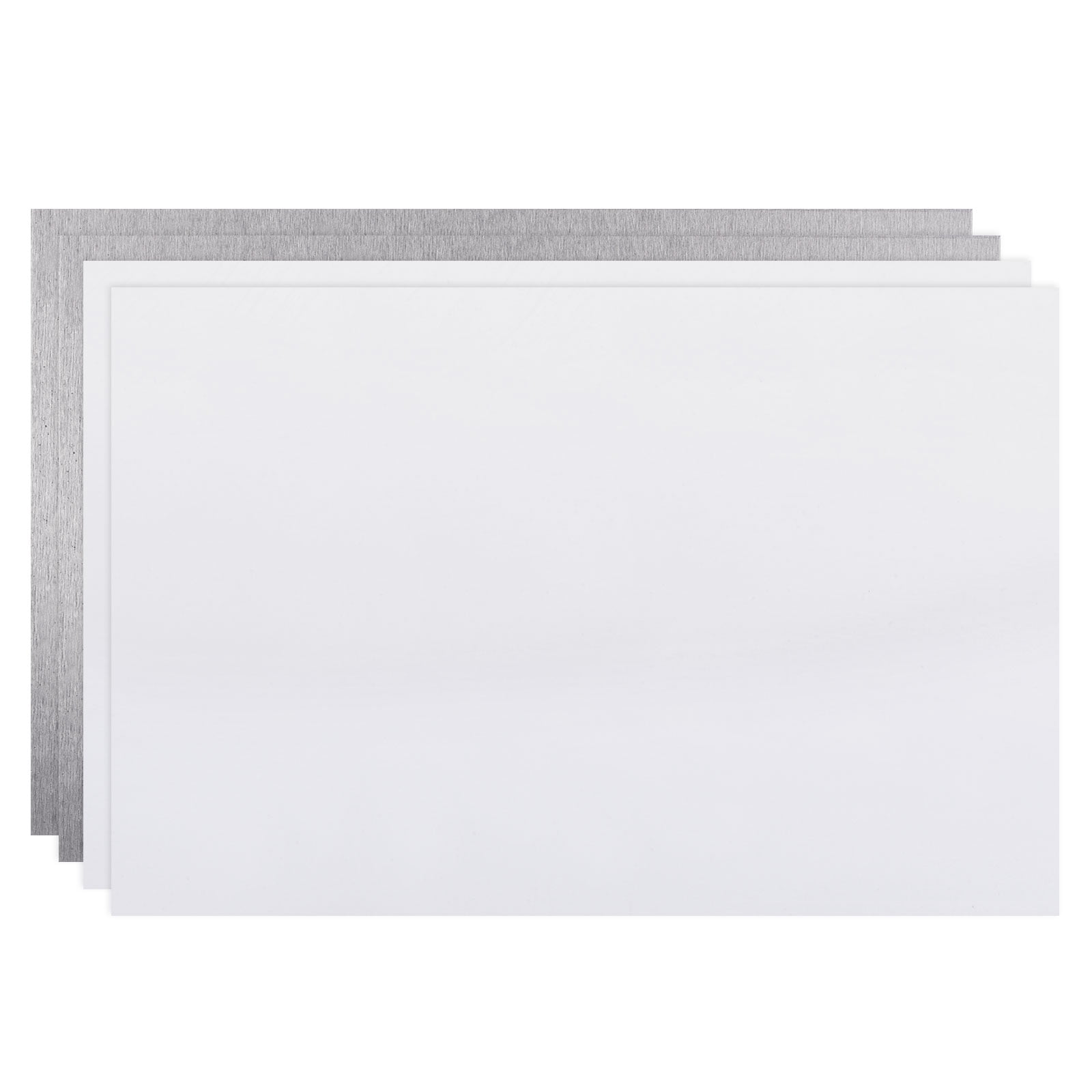 Sublimation Metal Blanks 200x150x1 Aluminum White, 4 Pieces
