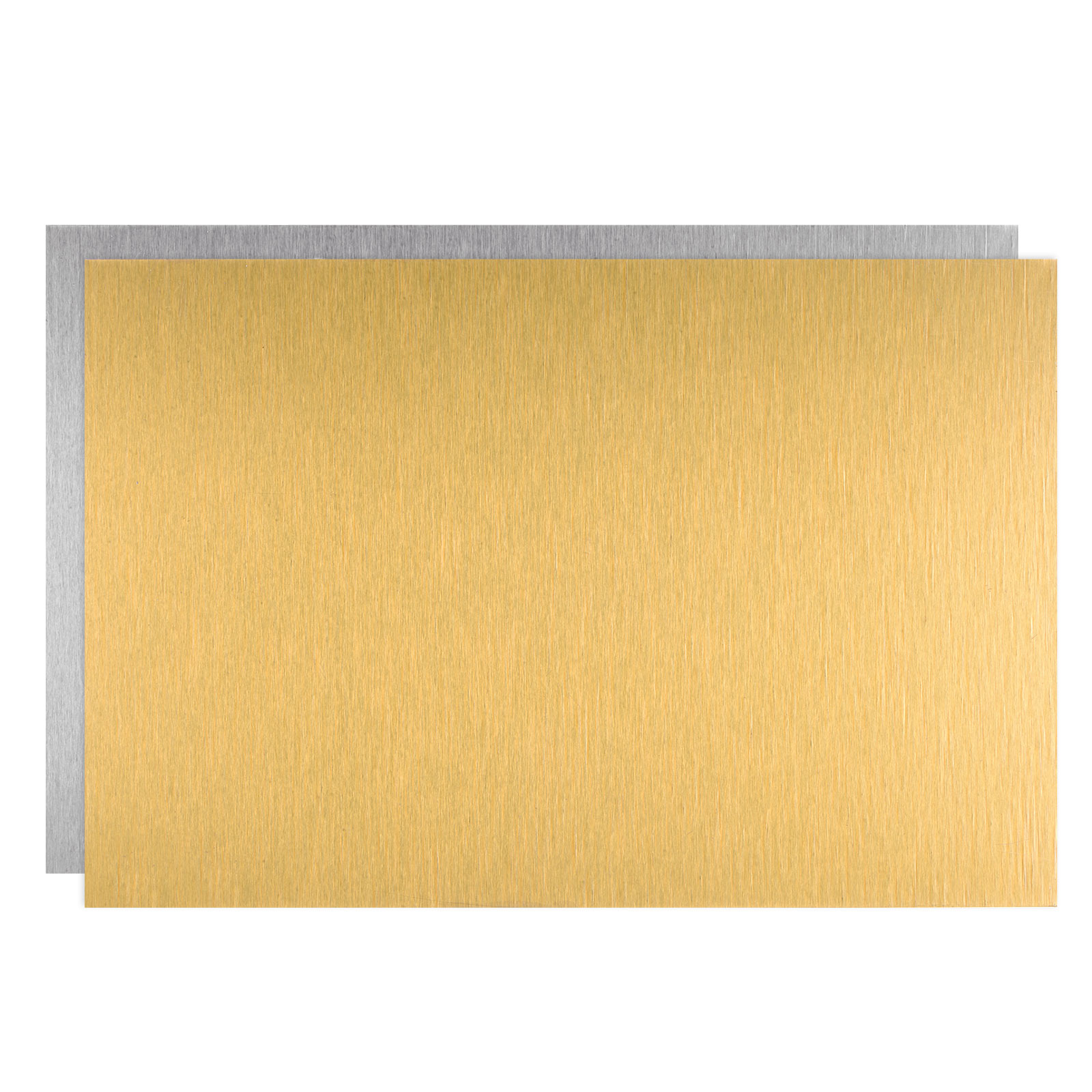 100 Fogli Metallici In Alluminio Anodizzato Per Sublimazione - 86x54mm Spessore 0,2mm - Biglietti Da Visita Fai Da Te Per Incisione Laser