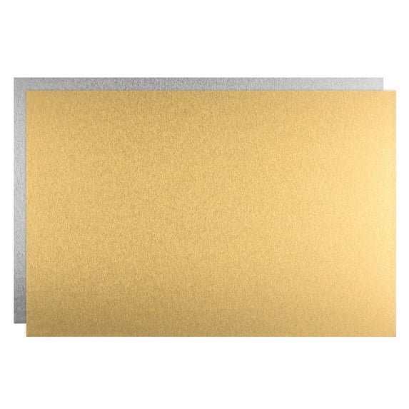 Sublimation Metal Blanks 6x8 Inch Aluminum, Old Gold, 2 Pieces