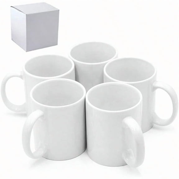Sublimation Mugs Cups 11oz Sublimation Ceramic Blank Coffee Mugs White Cups Sulimation Blanks Blank White Mugs36 pack bulk bundle 36pc white mug single box