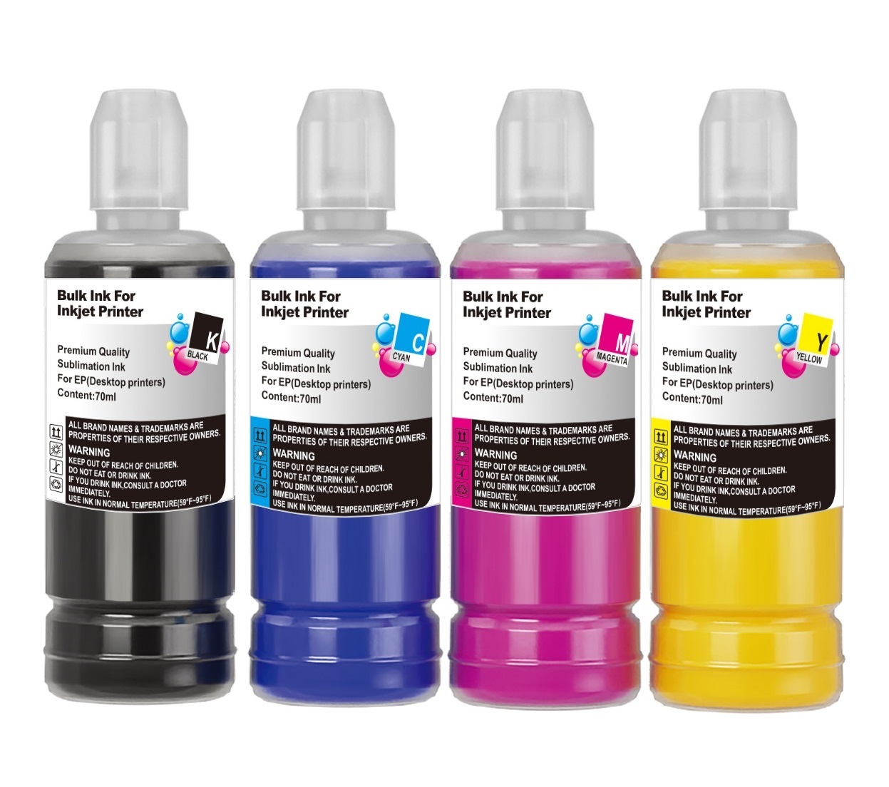 Sublimation Replacement Refill Ink Bottles Compatible for Epson T502