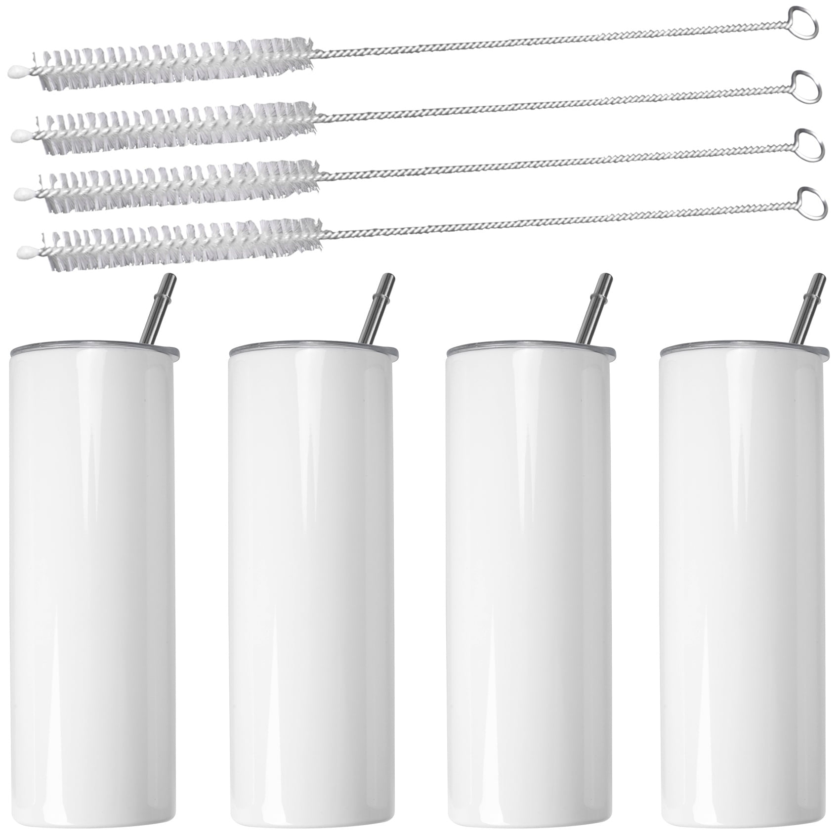 Sublimation Tumblers 20 Oz Skinny Straight,Stainless Steel Sublimation