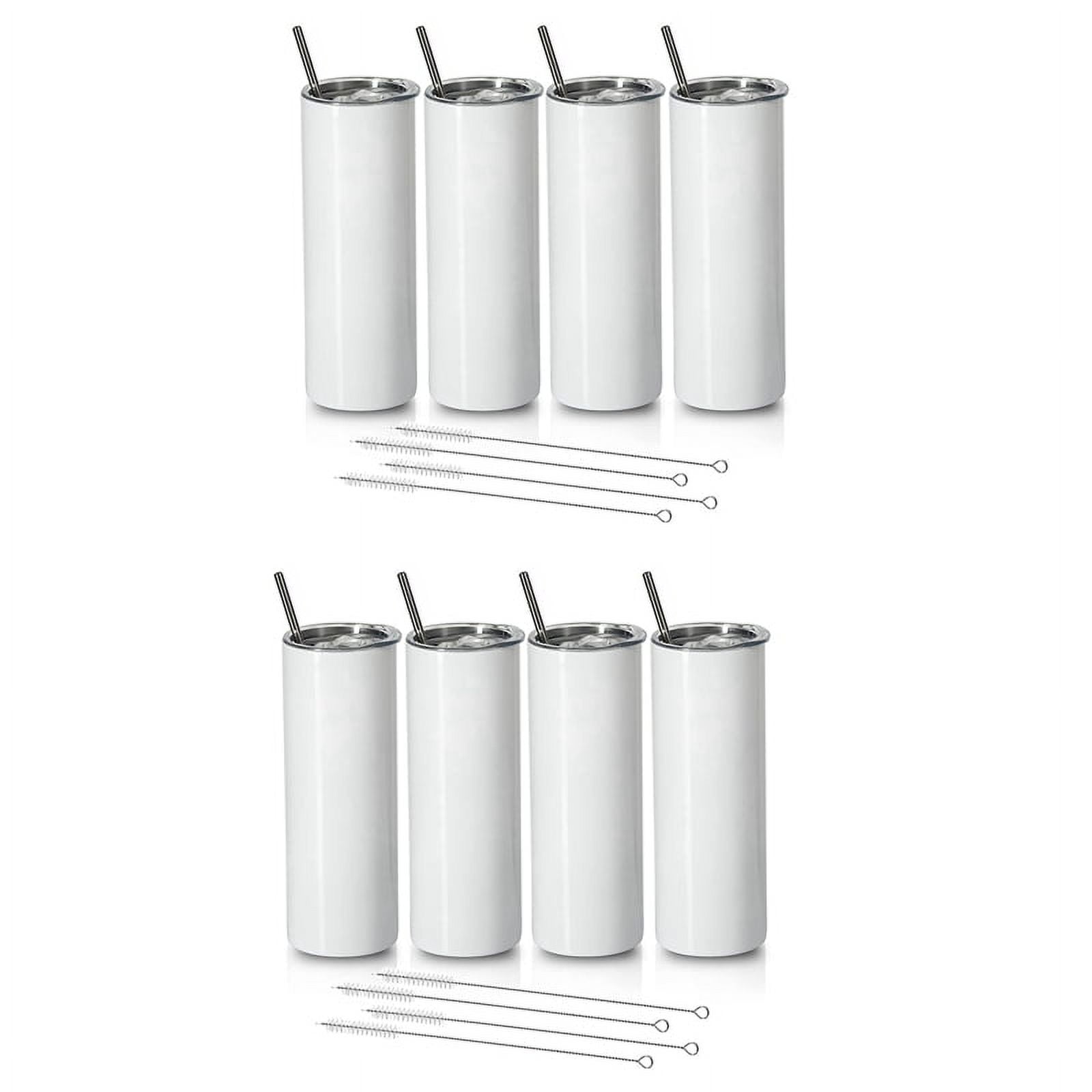 16 Pack Sublimation Tumblers 20 oz Skinny,Stainless Steel Insulated  Sublimation Blanks Tumbler with Lid,Straw - Bed Bath & Beyond - 39701225