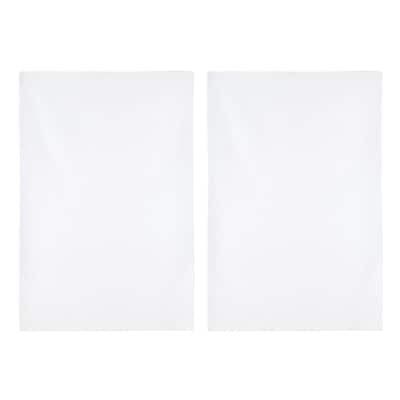 Sublimation Waffle Towels by Make Market  White 16" x 24" Polyester Kitchen Towels for Heat Transfer Printing - 12 Pack