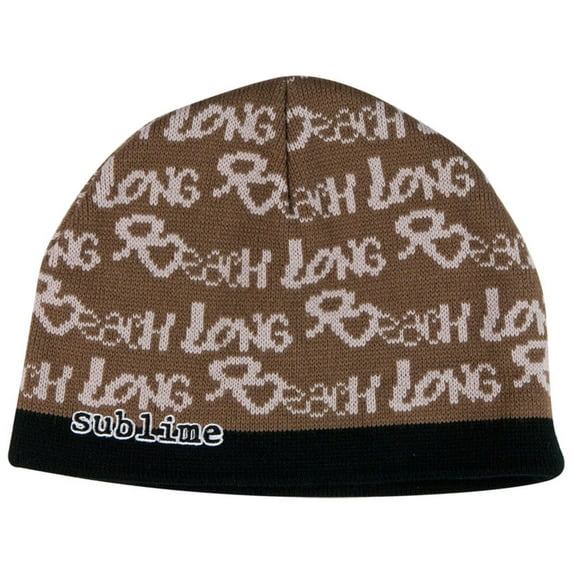 Sublime - All-Over Long Beach Knit Beanie Hat