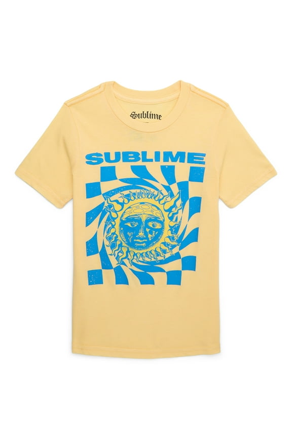 Sublime Boys Swirl Logo Graphic Tee with Short Sleeves, Sizes 4-18