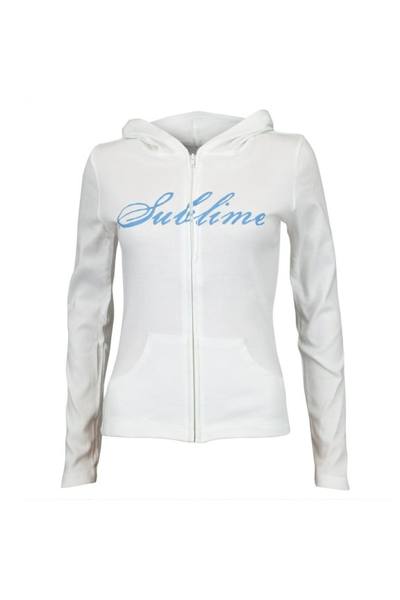 - Floral Surf Juniors Zip Hoodie - X-Small