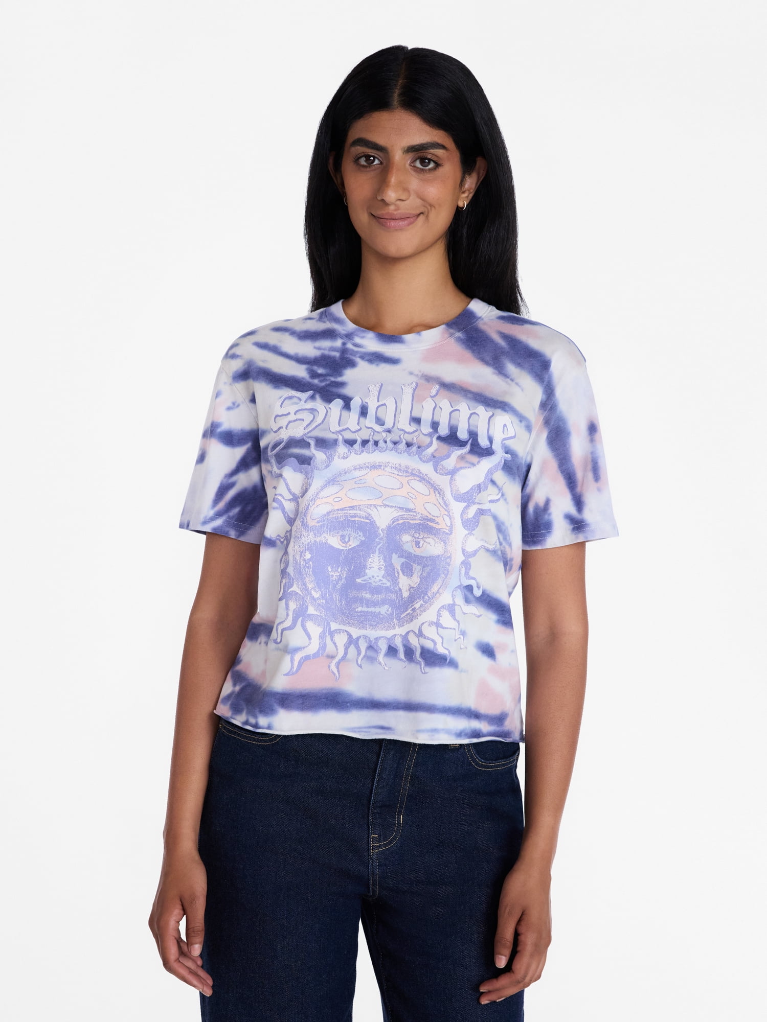 Sublime Women's Graphic Tee with Short Sleeves, Sizes XXS-XXL