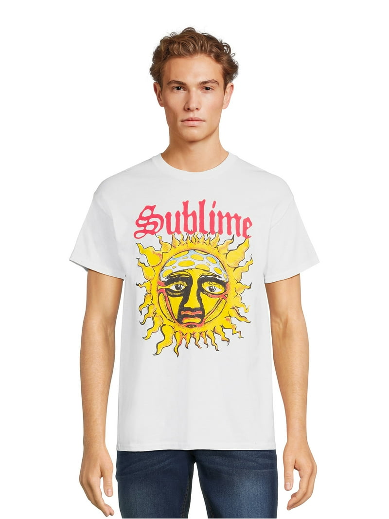 Sublime Men's Graphic Rock Tee, Short Sleeves, Cotton, Sizes