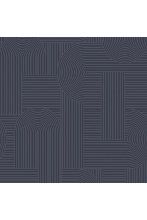 Mindfull Living Navy Wallpaper