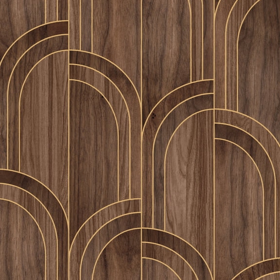 Sublime Modella Wood Walnut Wallpaper